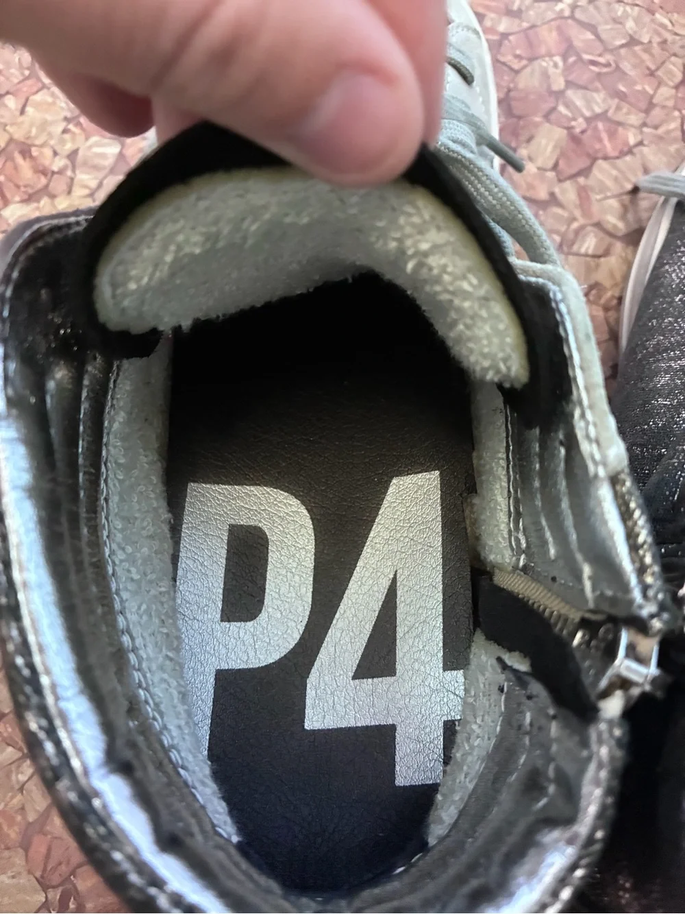 P448 Luxury Italian Skater Sneakers with shimmer and suede